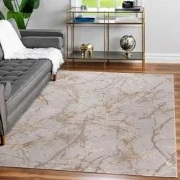 Tamara vloerkleed - Marmer Design Modern Laagpolig - Crème - 120 X 170...