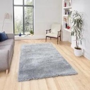 Wenen vloerkleed - Recycled 5Cm Poolhoogte Hoogpolig Effen - Grijs - 1...