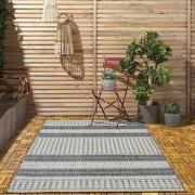 Rio Buitenkleed Indoor & Outdoor Antraciet / Beige - 120 X 170 CM