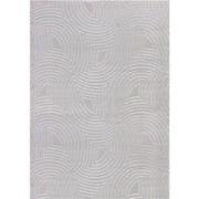 Cara vloerkleed - Duna Modern Japandi - Zilver - 240 X 340 CM