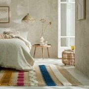 Medina vloerkleed - Jute - Laagpolig Modern - Naturel / Multi - 160 X ...