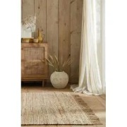 Levi Jute Modern Effen Handgeweven - Laagpolig - Naturel - 120 X 170 C...
