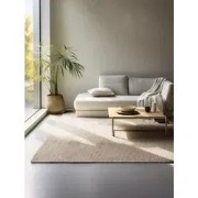 Jute Wol Katoen vloerkleed - Dhaka Naturel - 60 X 90 CM