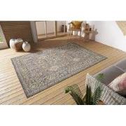 Vintage Binnen- En Buitenkleed - Luxor Grijs / Multi - 120 X 170 CM