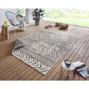 Binnen & Buitenkleed Omkeerbaar - Biri Zwart/Crème - 240 X 340 CM