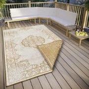 Vintage Binnen & Buitenkleed Omkeerbaar - Cebu Geel/Crème - 80 X 150 C...