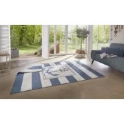 Omkeerbaar Binnen & Buitenkleed - Gandara Anker Blauw/Crème - 120 X 17...