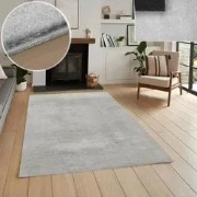 Wasbaar vloerkleed - Malaga Zilver - 120 X 170 CM