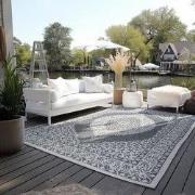Elle Decoration - Binnen & Buitenkleed - Omkeerbaar - Meekly - Zilver ...