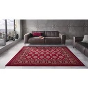 Klassiek vloerkleed - Laagpolig - Buchara - Rood - 120 X 170 CM