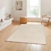 Laagpolig Vloerkleed Delia - Barok design - creme - 240 X 340 CM