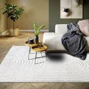 Japandi vloerkleed laagpolig - New York Design - Panglao Wit - 160x235...