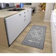 Loper Keuken - Bon Appetit - Grijs / Creme - 62x150 cm