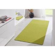Loper Uni Laagpolig Effen Vloerkleed - Fancy - Groen - 100x150 cm