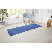 Loper Laagpolig Effen Uni Vloerkleed - Nasty - Blauw - 80x300 cm