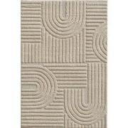Laagpolig vloerkleed Arte - Japandi Stijl - Beige - 80x150 cm