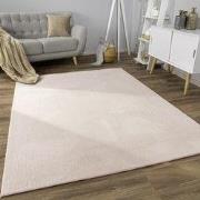 Laagpolig Effen Vloerkleed Sevaria - Beige - 80x150 cm