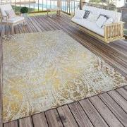 Binnen en Buitenkleed Artalli - Barok Design - Geel - 80x150 cm