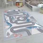 Kindervloerkleed - Binola - Wegen - Creme / Multi - 140x200 cm
