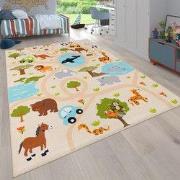 Kindervloerkleed - Binola - Stad & Dieren - Multi - 200x290 cm