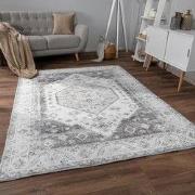 Laagpolig Vloerkleed - Cameris Vintage Design - Grijs - 120x160 cm