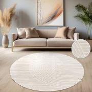 Laagpolig Vloerkleed Cotera - Creme - 120x170 cm