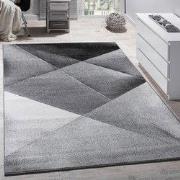 Laagpolig Vloerkleed - Eceria - Geo Modern - Grijs - 70x140 cm
