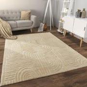 Laagpolig Vloerkleed Lely - Japandi - Beige - 160x220 cm
