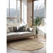 Rond Handgeweven Jute vloerkleed - Bouclé Jaipur Naturel / Goud - Ø 20...