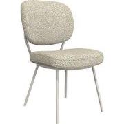 LABEL51 Eetkamerstoel Singapore - Naturel - Royal Boucle - Taupe Metal...