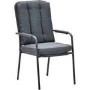 Venice Dining Tuinstoel Carbon Black/Mystic Grey