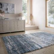 Hoogpolig Vloerkleed Dune Ombre - Blauw - 160x230 cm