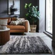 Hoogpolig Vloerkleed Dune Ombre - Grijs - 160x230 cm