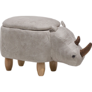 RHINO - Hocker - Lichtgrijs - Kunstleer