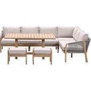 Garden Impressions Alora lounge dining set 5-delig rechts - taupe