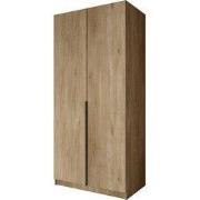 Meubella - Kledingkast Bruno - Eiken - 100 cm