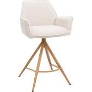 Barstoel Beige/Naturel - Zithoogte 66cm - Noa - Set van 2