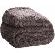 Teddy Fleece Deken - Ultrazacht - 130x170 - grijs