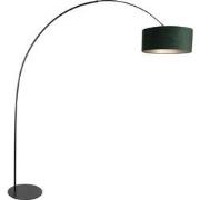 Anne Lighting - vloerlamp - Curve - groen zwart - metaal - booglamp - ...