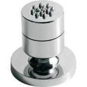 Opbouw zijdouche rond chroom met rozet