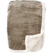 Dutch Decor CODY - plaid 150x200 cm - sherpa fleece deken - Pumice Sto...