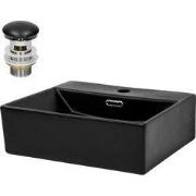 Wastafel 415 x 360 x 130 mm keramisch wit