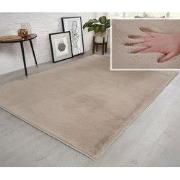 Fluffy vloerkleed - Effen Hoogpolig Super Zacht - Beige - 200 X 290 CM
