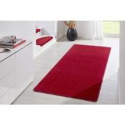 Loper Uni Laagpolig Effen Vloerkleed - Fancy - Rood - 100x150 cm