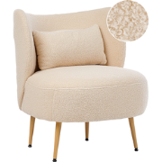 OTSBY II - Fauteuil - Beige - Bouclé