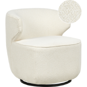 MOLLEBY - Fauteuil - Off-white - Bouclé