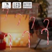 LED Candy Cane Lichtketting 330 cm met 28 warm witte LED's