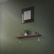 Wandhouder Plankhouder set van 2 120 x 120 mm zilver aluminium ML desi...