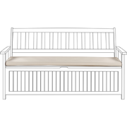 SOVANA  - Tuinkussen - Taupe - 45 x 110 cm - Polyester