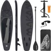 Opblaasbare Stand Up Paddle Board Makani, 320 x 82 x 15 cm, zwart, inc...